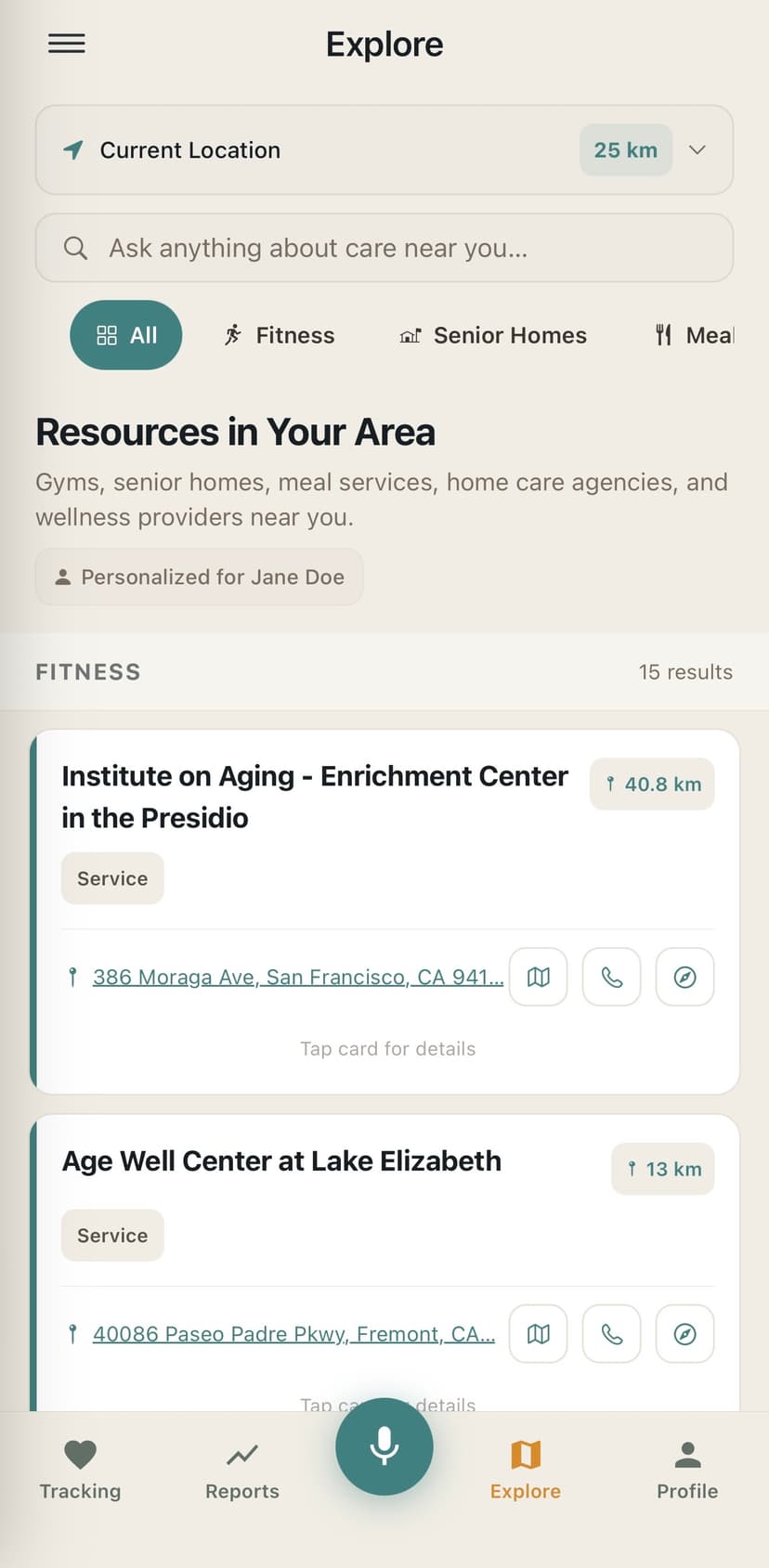 Resources directory view